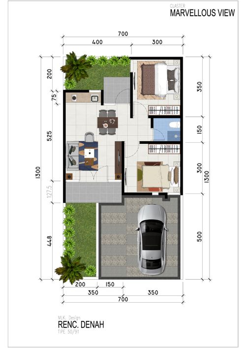 Layout Tipe 54/91
